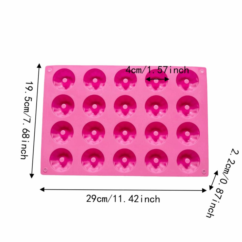 Food Grade Cake Decorating Tool 20 Cavities Mini Donut Chocolate Mold Kitchen Accessories