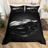 Racing Pattern Digital Printing Quilt Cover Three-Piece Youth Bedding Bedroom Decoration