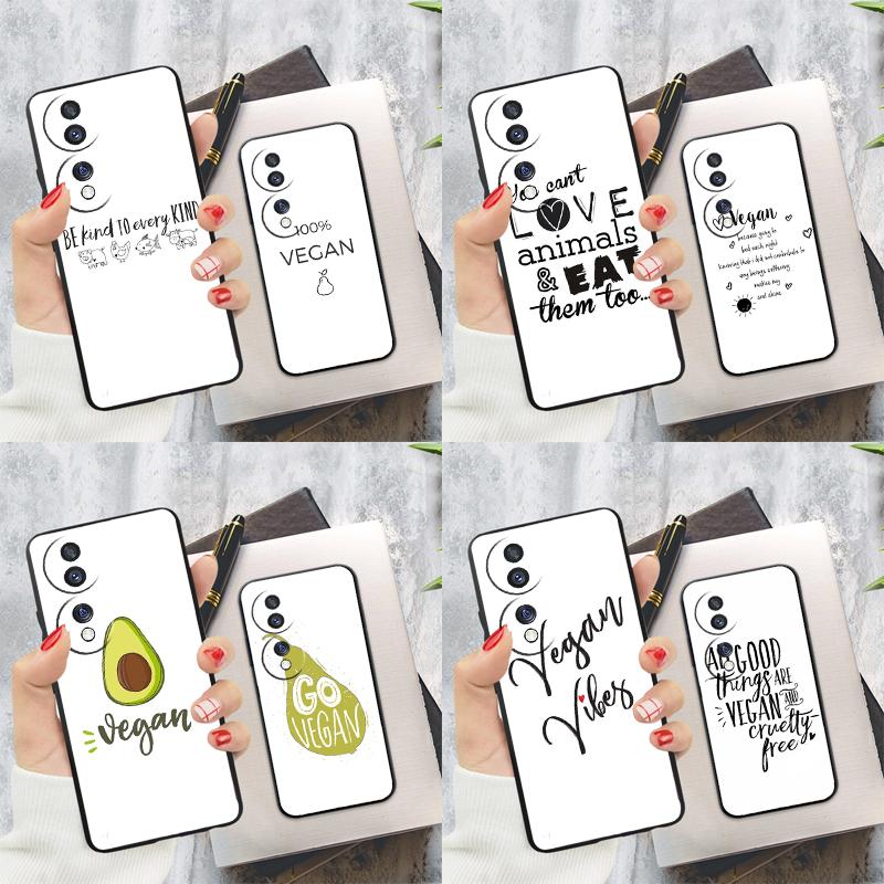 ЛЮБОВЬ К ОВОЩАМ Вегетарианский VEGAN Чехол Для Honor 200 Pro X9c X9a X8a X7a X6a X7 X8 X9 X8b X9b 50 70 90 Magic 6 5 Lite Обложка