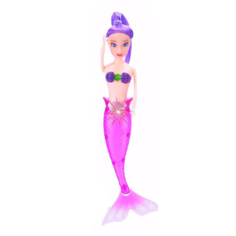 Светодиодная кукла-русалка для плавания для девочек, классическая кукла-русалка для детей, игрушки для девочек, игрушки для купания, бассейн, подарки на день рождения для девочек