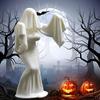 Статуя Невесты-Призрака на Хэллоуин, 3D-печатная белая скульптура призрака, настольное украшение для двора, сада, газона, для внутреннего и наружного декора