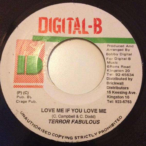 Пластинка 7 дюймов TERROR FABULOUS Love Me If You Love Me none DigitalB Ямайка Регги Ска Даб Б/у