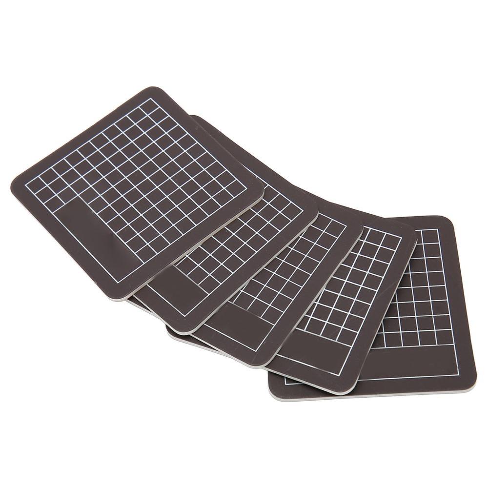 5Pcs Black Cutting Mat 6x6cm Carving Pad Durable Paper Cutting Board Hand Journal Tape