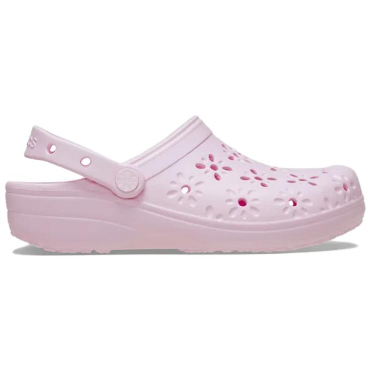 Crocs Classic Flower Bud EVA Round Toe Lightweight Clogs Women Clogs Pink 210927-6ZW
