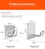 Fashionable Wall Hooks Wall Organisation for  Kitchen Stainless Steel Self Adhesive Hooks