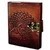 Дневник ручной работы с тиснением в классическом стиле / формат с крючком - коричневый. Размер 5x7 дюймов.