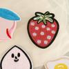 9 Pcs Strawberry Embroidered Patches Repair Patches Iron On Patches Applique Patches Peach Sew On Patches for Clothes
