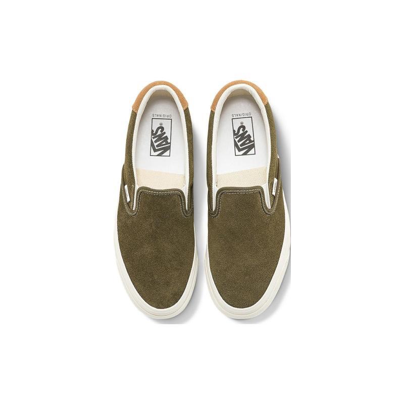 Vans Кеды Og Slip On 59 Lx 'Темно-зеленый' VN0007QEOLV