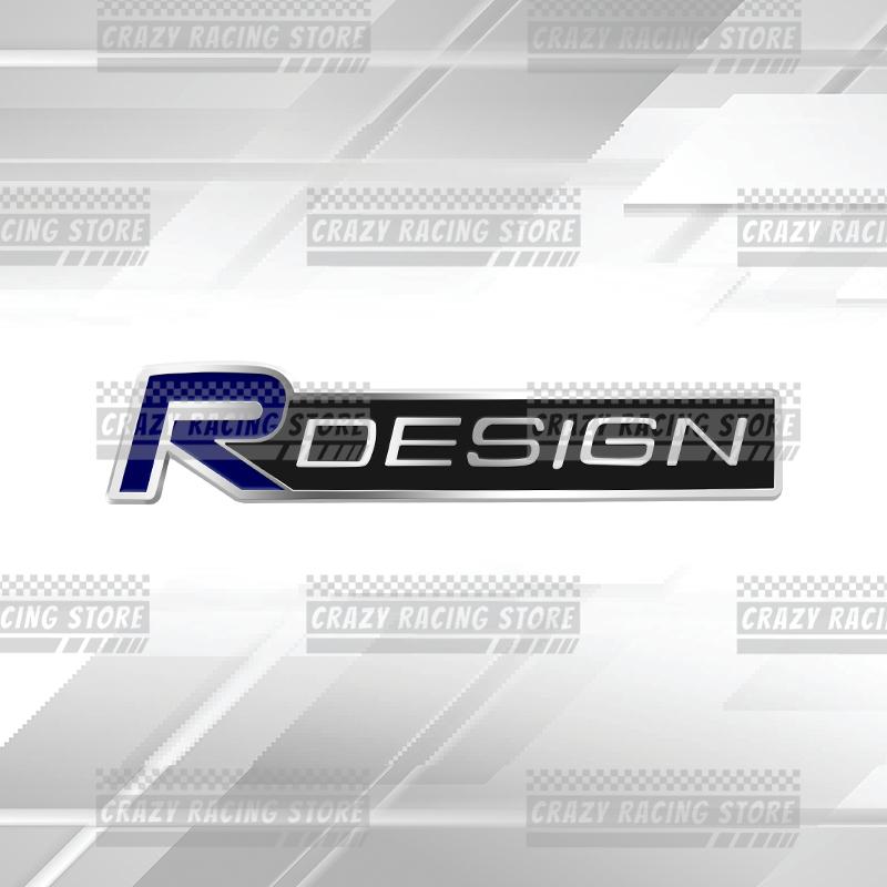 Car Badges R Design Trunk Emblem Metal Stickers Body Decals Letter Grille Decor For Volvo V40 V50 XC40 XC60 XC90 V60 S40 S60 V70