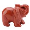 1.5inch Natural Stone Carved Elephant Crystal Figurine Home Decoration Furnishing Article (#06)