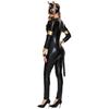 Catgirl Nun Costume, Funny Bat Mask Patent Leather One-piece Cat Costume Cos Costume, Halloween Costume