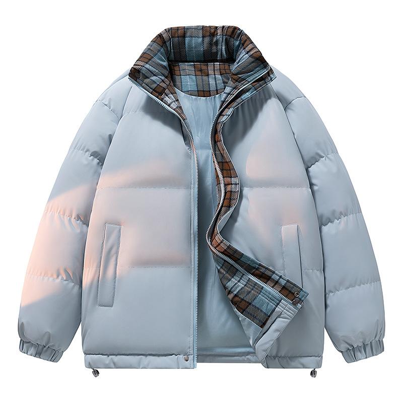 Хлопковая одежда Мужская и женская Параграф Зима Свободная Стойка воротник Хлопковая куртка Теплые Утепленные Модели Повседневная Хлопковая куртка Куртка для пар Мужская