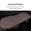 All-Season Linen Car Seat Cushion Set: Three-Piece Universal Fit for Driver/Passenger and Rear Seats