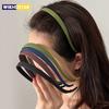 1 шт. Новые модные солнцезащитные очки Форма оправы Пластик Матовый Повязки для волос для женщин Зубчатый ободок Противоскользящий обруч для волос Аксессуары для волос