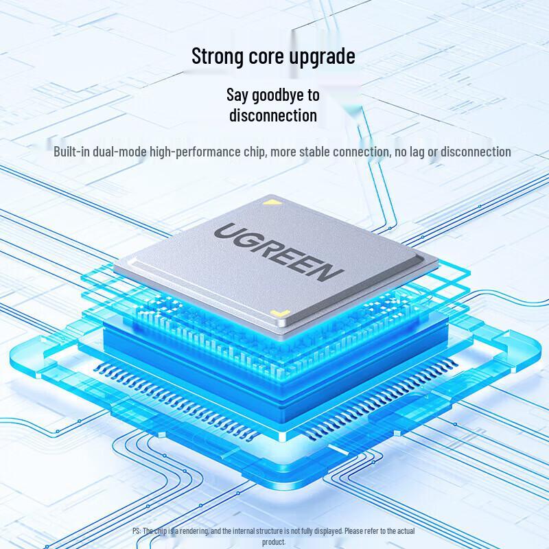 Ugreen Эргономичная бесшумная беспроводная мышь с двумя режимами