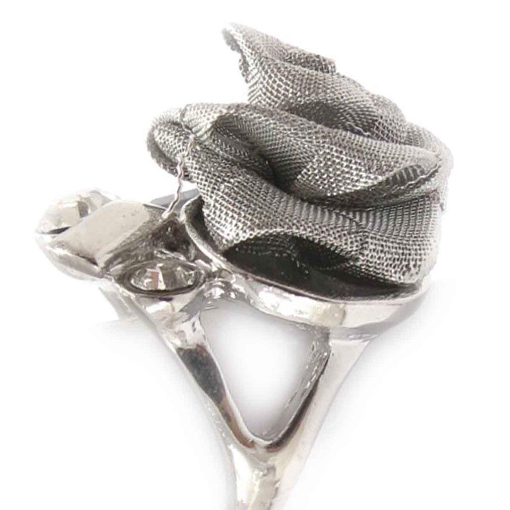 Дизайнерское кольцо 'Scarlett' серо-чёрное