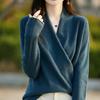 Women's Knitted Cashmere Sweater 100% Merino Wool Thickened Top Loose Long Sleeve Clothing Warm for Autumn and Winter YYY2442