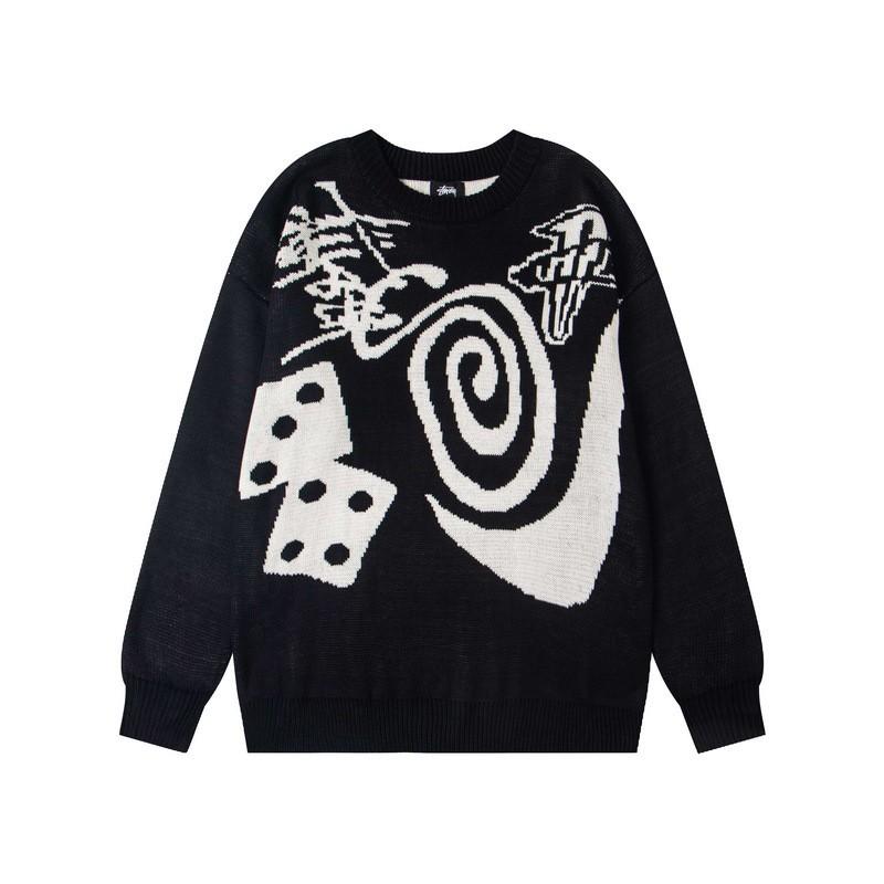 Stu American Style 2026 Collection Waffle Knit Long Sleeve Tee Oversized Washed Raglan Men