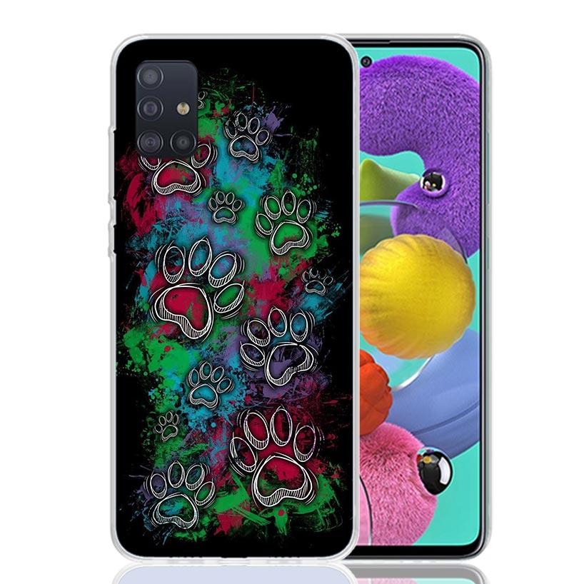 Мультяшные милые собачьи лапки для Samsung Galaxy A52S A42 A32 A22 A12 A02S A51 A50S Чехол для телефона A41 A31 A21S A30S A20S A20E A70 A71 A40 A