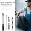 Magnetic Spark Plug Socket Set Drive Torque Wrench Kit 3/8-Inch Drive Swivel Spark Plug Socket For Spark Plug Removal Tool