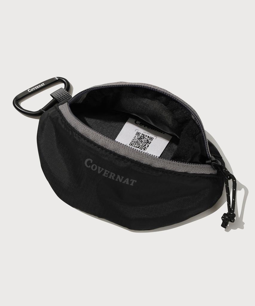 Covernat Light Mini Pouch Keyring Black