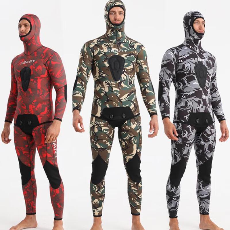 SBART Hooded Split Diving Wetsuit 3/5MM