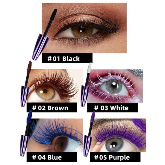 Yousheng 10g Curling Mascara Не размазывается Не слеживается 5D Эффект Стойкая Быстросохнущая Тушь для ресниц Тонкая Укладка Женская Поставка