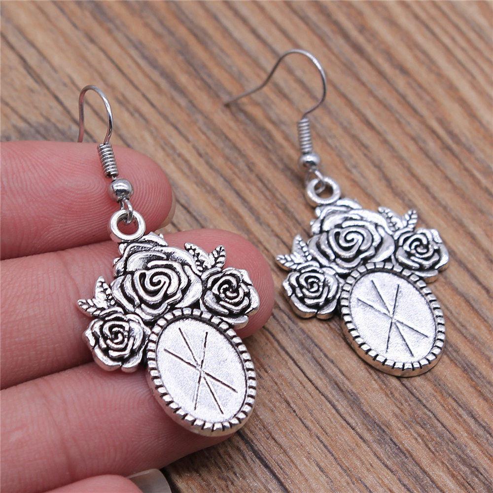 Oval Ear Hook Glass Cabochon Base Setting Tray Drop & Dangle Earring Women's Jewellery Party Boho Findings & Components