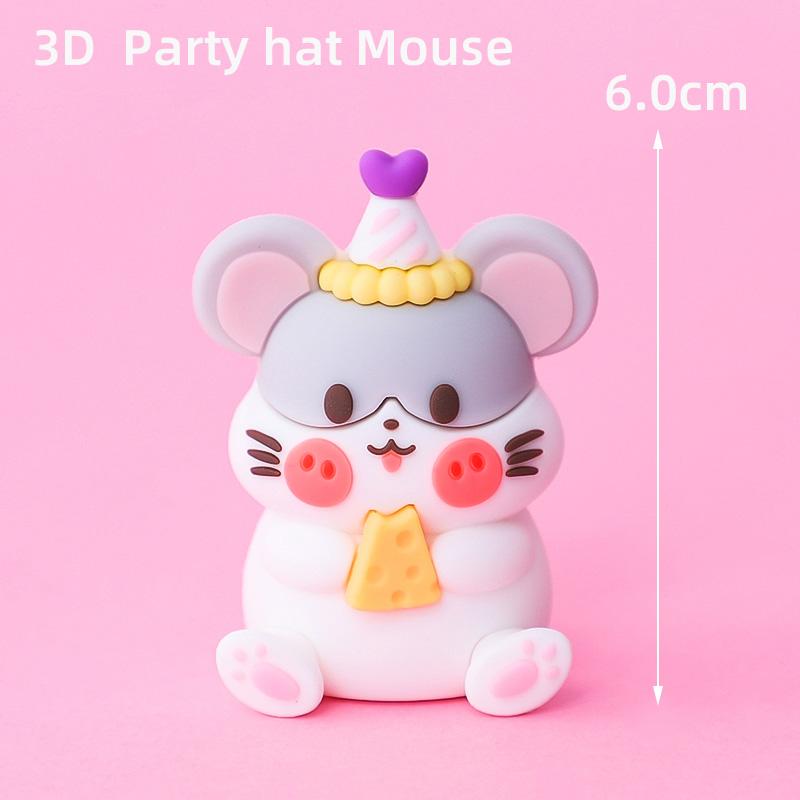 3D Топпер для торта Животные Корейский стиль Маленькие животные Тигр Лев Детский душ 1-й День Рождения Мальчик Девочка Годы Вечеринка Украшения для торта