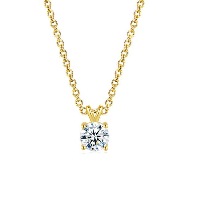 Waterdrop Crystal Pendant Necklace For Women Korean Fashion Gold Geometric Diamond Choker Chain On Neck Accessories Jewelry N511