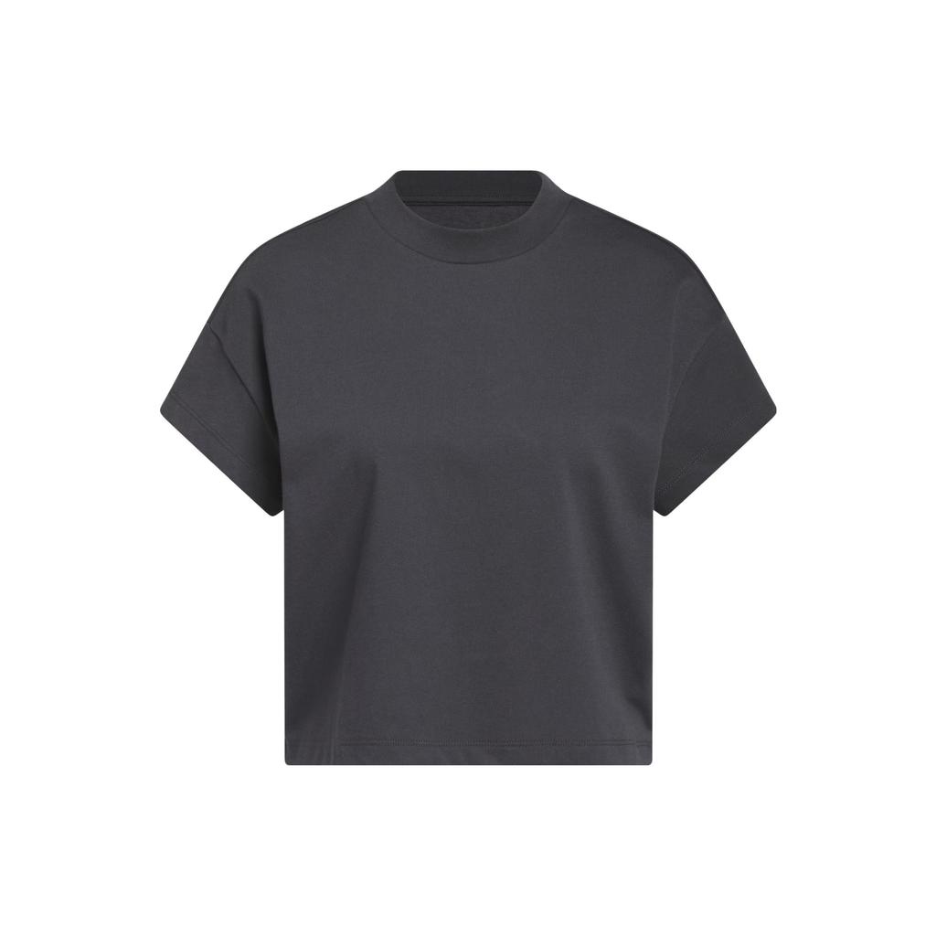 Adidas Выберите обрезанную футболку Pure Logo женские топы черного цвета IJ5234