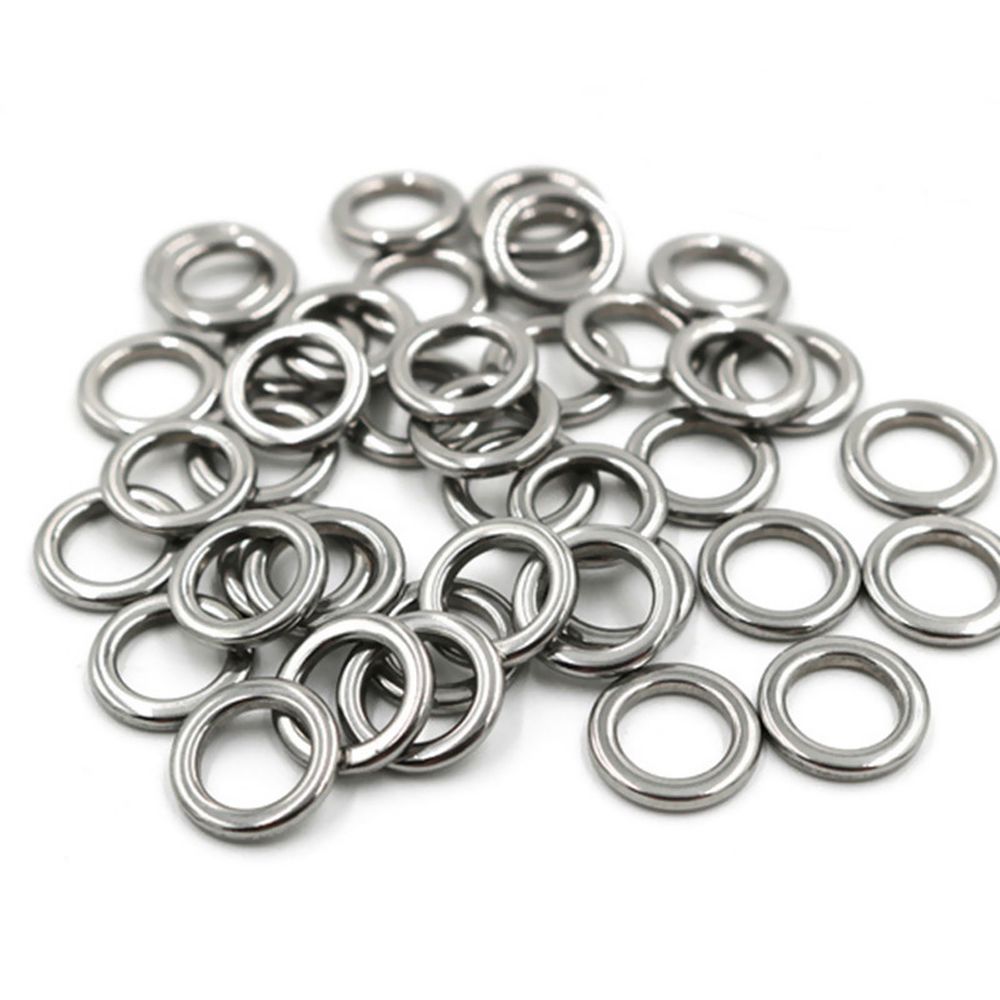 Steel Connecting Ring Pesca Lures Lead Jigging Snap Split Rings Tackle Connector Fishing Rings