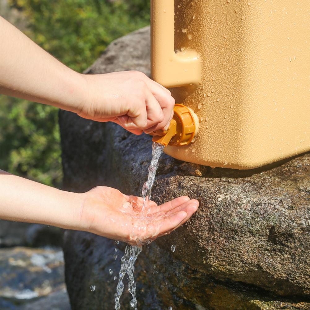 20L Camping Water Bucket Big Capacity Portable Drinking Water Canister with Faucet No Leakage for Outdoor Travel Driving Hiking