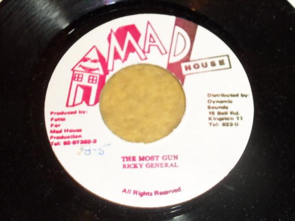 Пластинка 7 дюймов RICKY GENERAL - The Most Gun NONE Mad House Jamaica Регги, Ска и Даб Б/у