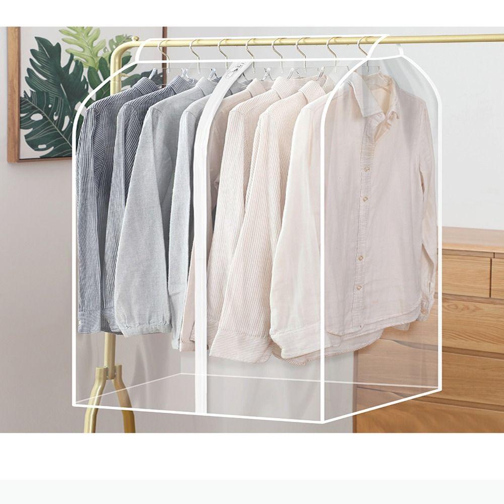 Hanging Clothing Dust Cover Waterproof Suit Jacket Protection Dust Cover Durable Clothes Dust Bag