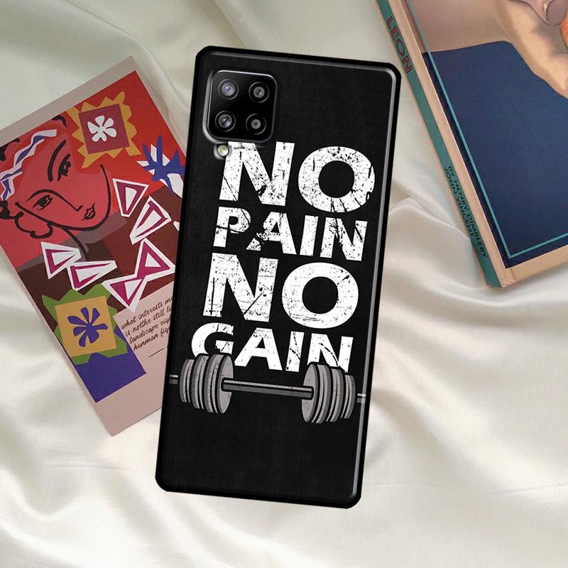 No Pain No Gain Training Case For Samsung Galaxy A33 A13 A36 A56 A23 A52 A32 A12 A54 A34 A14 A16 A26 A53 A15 A35 A55