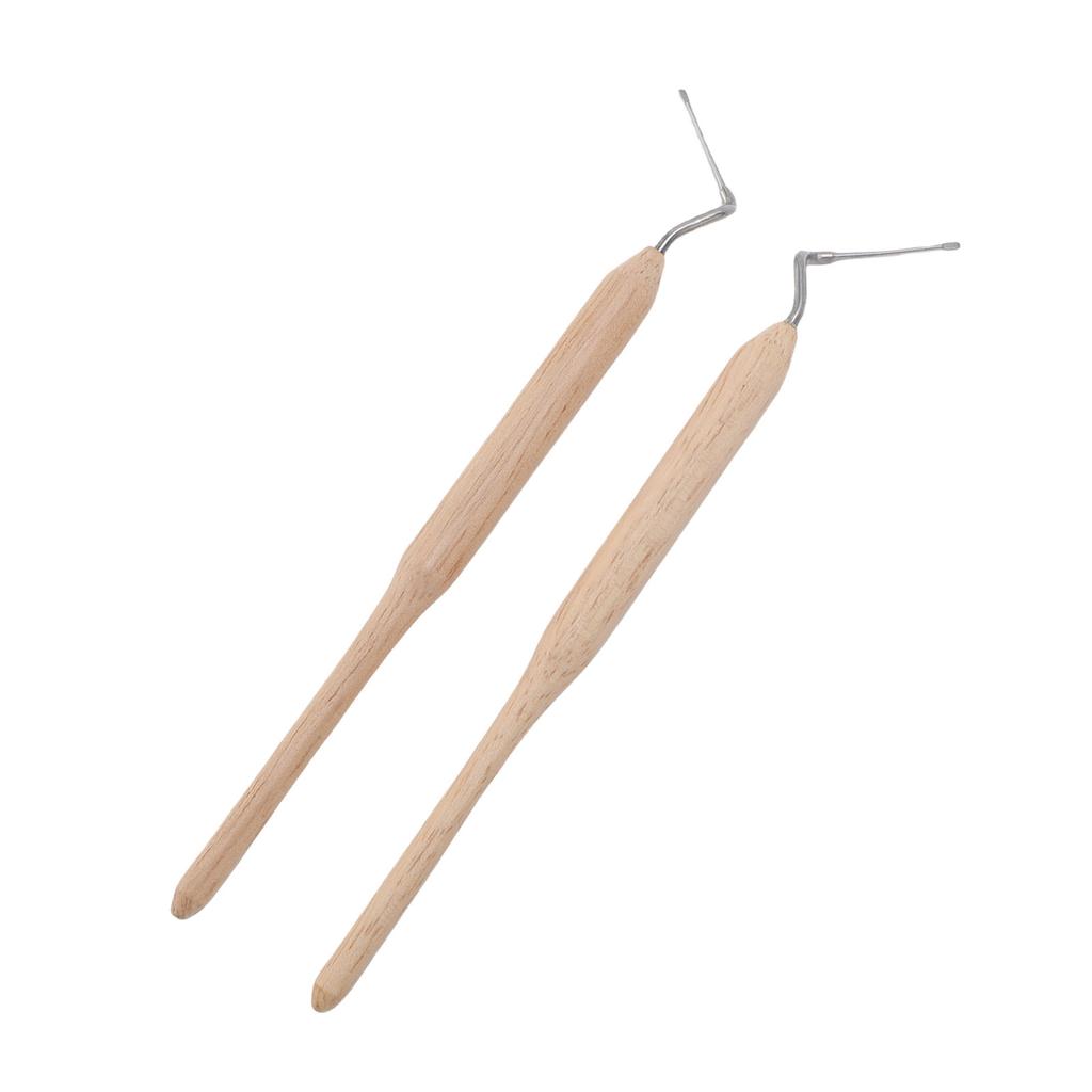 Набор из 2 штук Инструмент для пчеловодства grafting tool Нержавеющая сталь Игла для переноса маток с деревянной ручкой для личинок маток