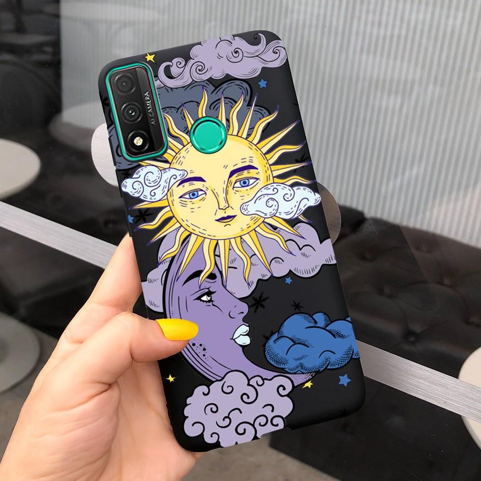 For Funda Huawei P Smart 2020 Case Coque Popular Lavender Flower Phone Case For Huawei P Smart 2020 6.21" Soft Shockproof Bumper