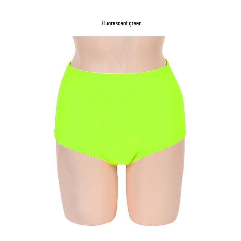 Women's High Waist Plus Size Boyleg Swim Shorts - Anti-Embarrassment Triangle Bikini Briefs