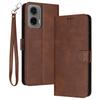 For Motorola Moto G35 5G Case Flip Stand PU Leather Wallet Phone Cover Calf Texture
