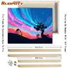 DIY Frame Night Scenery DIY Painting By Numbers Kits Modern Wall Art Picture Handpainted Oil Painting For Living Room Art