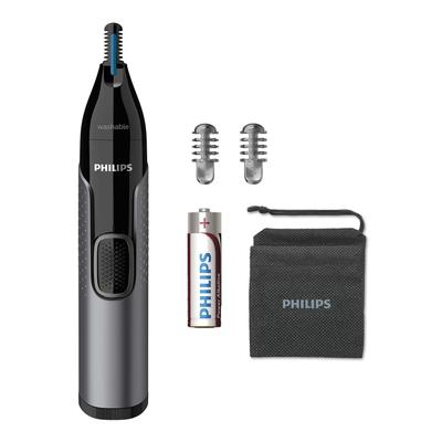 Триммер для носа Philips для и Silver (3 в 1 нос, уши, брови) NT3650/16 Черный/Металлик