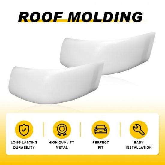 For 1999-2007 Ford Super Duty Oxford White 2PCS Upgraded  Cab Roof Molding K