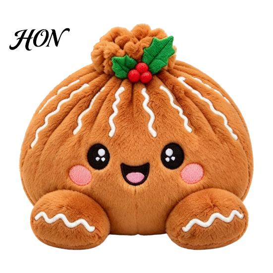 Soft Stuffed Food Pillows Giant Dumpling Plush Pillow, Cute Steamed Bun Toy, Shaped Animals Decompression Fidget Cushion for Stress Relief And