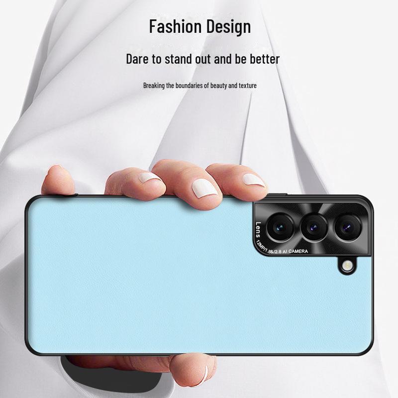 Защитный чехол из жидкой кожи для Samsung S21FE от падений