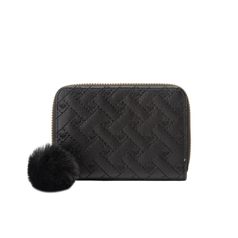 Кошелек женская сумка новая короткая свежая и милая сумочка Hairball Love Wallet