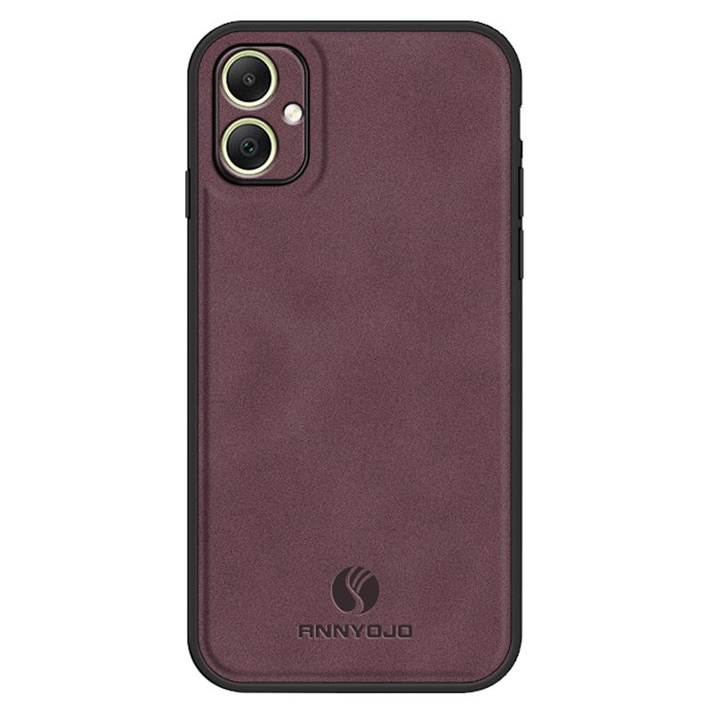 ANNYOJO For Samsung Galaxy A05 4G Case PU Leather+PC+TPU Mobile Phone Back Cover