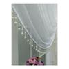 Специальный вязаный текстурированный занавес из тюля Cruve - включая бусины, 200x260, галстук, 1/4