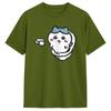 Hachiware On The Toilet Potty Chiikawa Usagi Poop Pooping Meme T Shirt T-Shirts Short Sleeve Cotton O Neck Oversize Clothing