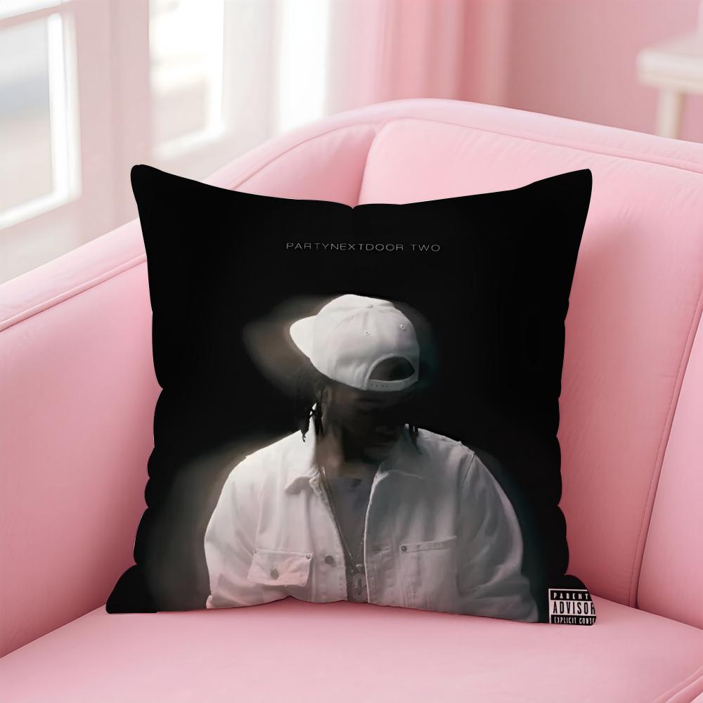Hot Mellow RB Canadian Singer PPARTYNEXTDOOR Cushion Cover Pillow Case Soft Skin Friendly Fabric  Concealed Zipper